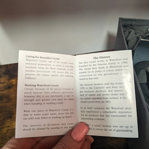 Waterford Society Penrose Pattern Hurricane Lamp Crystal Decorative Authentic - Picture 10 of 11